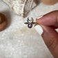 Amethyst Crescent Moon 925 Sterling Silver Ring