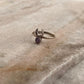 Amethyst Crescent Moon 925 Sterling Silver Ring