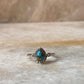 Copper Turquoise Pear Boho 925 Sterling Silver Ring