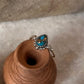 Copper Turquoise Pear Boho 925 Sterling Silver Ring