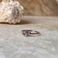Rose Quartz Plain Band 925 Sterling Silver Ring