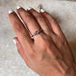 Rose Quartz Plain Band 925 Sterling Silver Ring