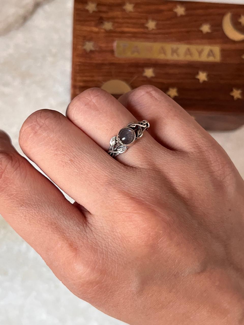Labradorite Forest Enchantments 925 Sterling Silver Ring
