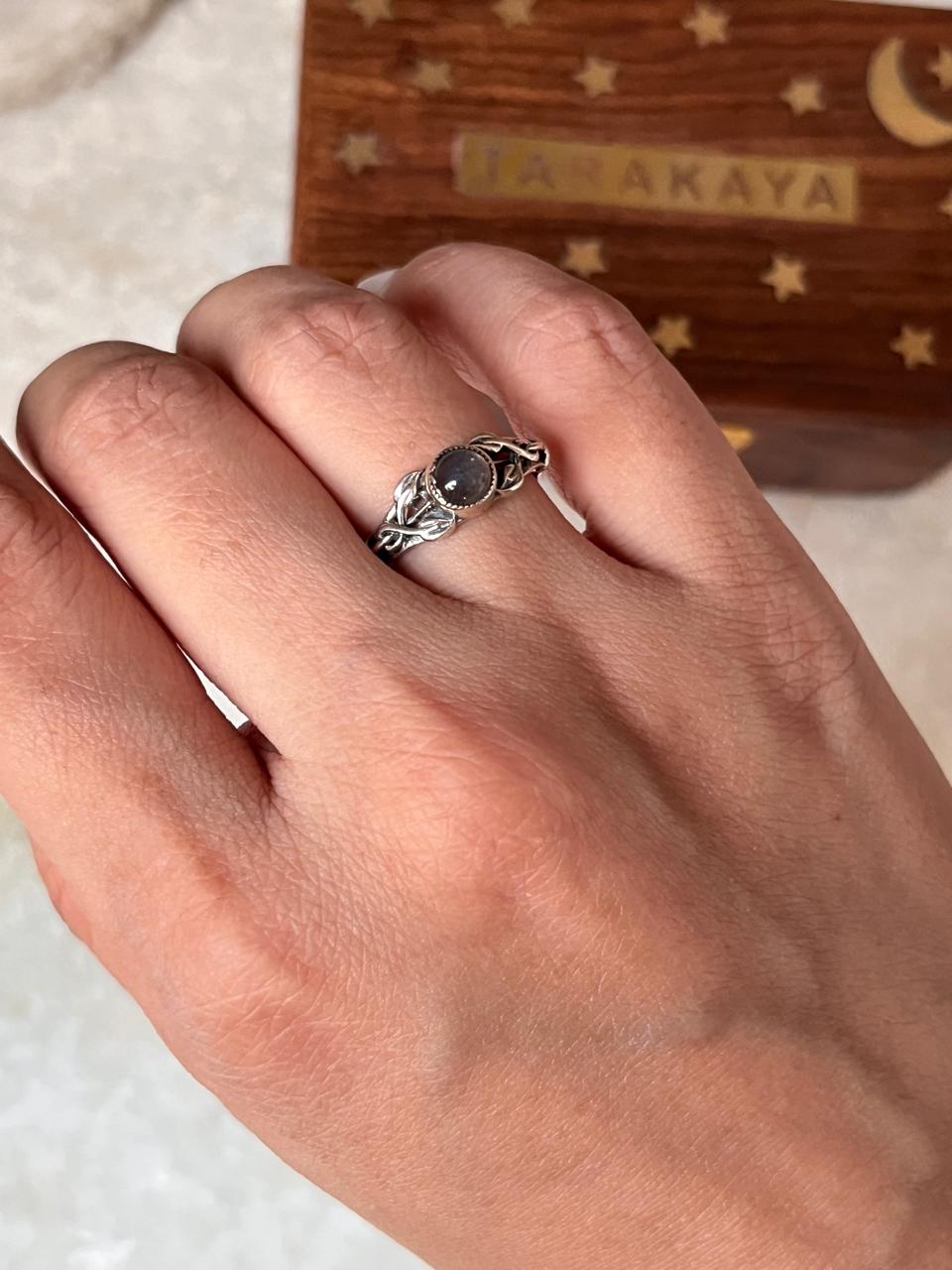 Labradorite Forest Enchantments 925 Sterling Silver Ring