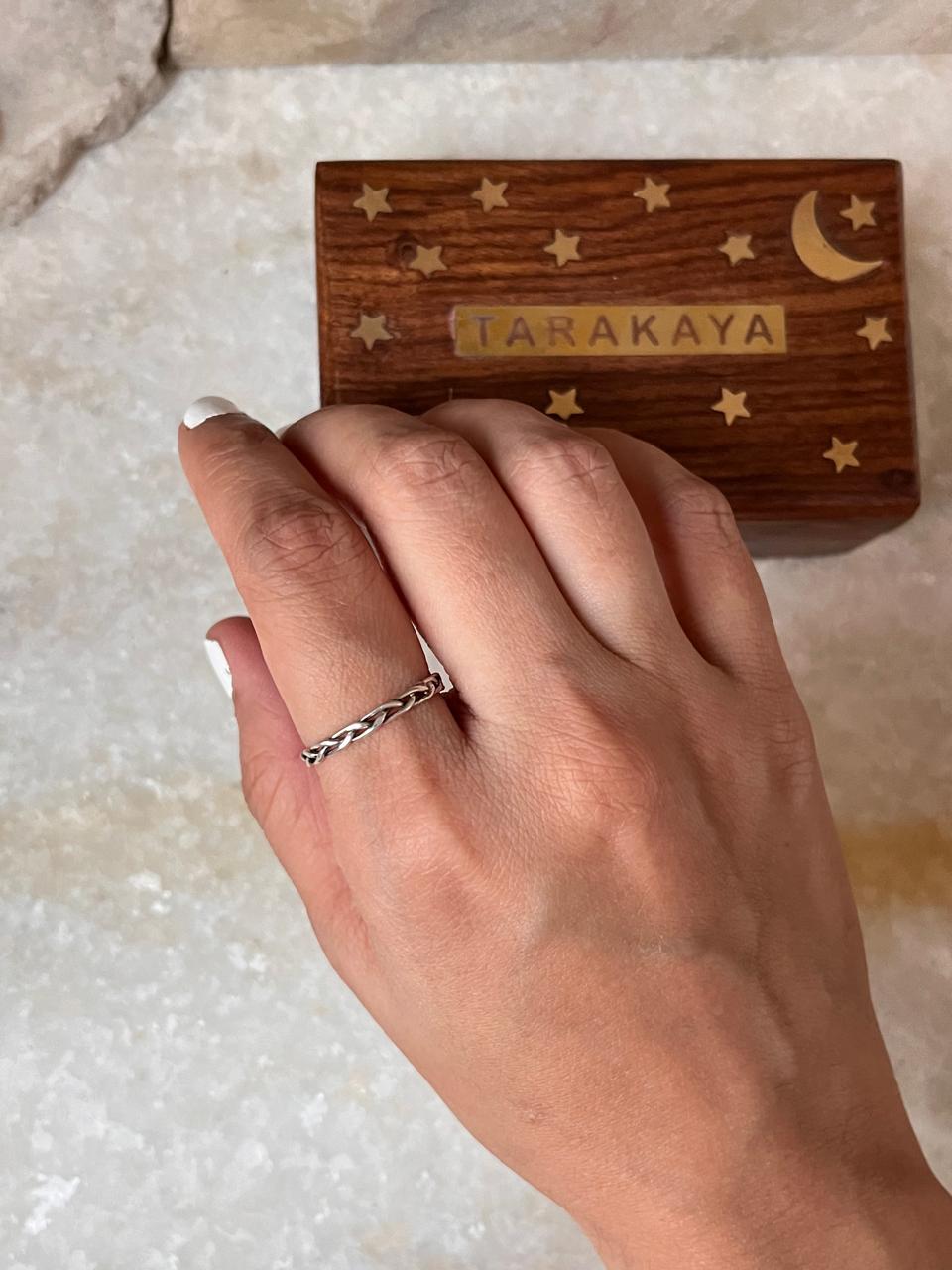 Loose Braided Minimal Band 925 Sterling Silver Ring