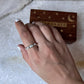 Fresh Water Pearls 3 Band 925 Sterling Silver Ring