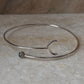 Moonstone Moon Adjustable 925 Sterling Silver Arm Cuff