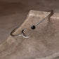 Black Onyx Crescent Moon Adjustable 925 Sterling Silver Kada