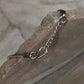 Sterling silver bracelet with flat snake pattern  