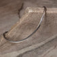 Flat snake antique bracelet in 925 sterling silver  