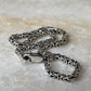 Bold vintage design bracelet in sterling silver  