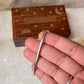 Vintage style silver bracelet with flat snake design