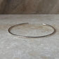 Hammered Adjustable Stackable 925 Sterling Silver Kada