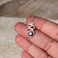 Black Onyx Snake / Serpent Minimal 925 Sterling Silver Bracelet