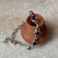 Amethyst Round Flower Boho 925 Sterling Silver Bracelet