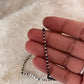 Black Beads Nazariya 925 Sterling Silver Handcrafted Bracelet