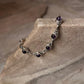 Amethyst Round Flower Boho 925 Sterling Silver Bracelet