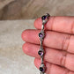 Amethyst Round Flower Boho 925 Sterling Silver Bracelet