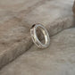 Clear Quartz Five Baguette Stone 925 Sterling Silver Ring