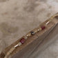 Natural Ethiopian Opal & Pink tourmaline with Silver Floral Charm & Balls Handcrafted 925 Sterling Silver Bracelet