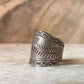 Antique Bohemian Lavender Flower Handcrafted Adjustable 925 Sterling Silver Ring