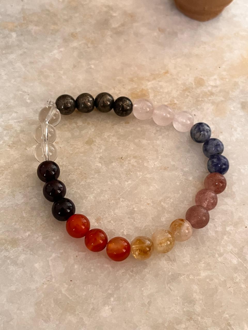 I Deserve It All Natural Crystal Bracelet 8MM
