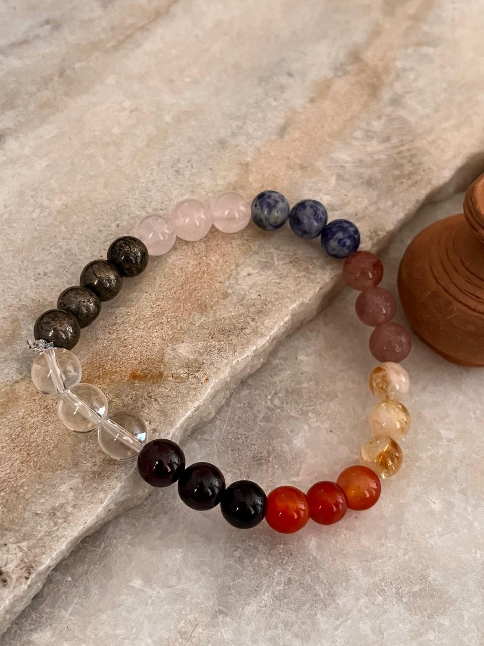 I Deserve It All Natural Crystal Bracelet 8MM