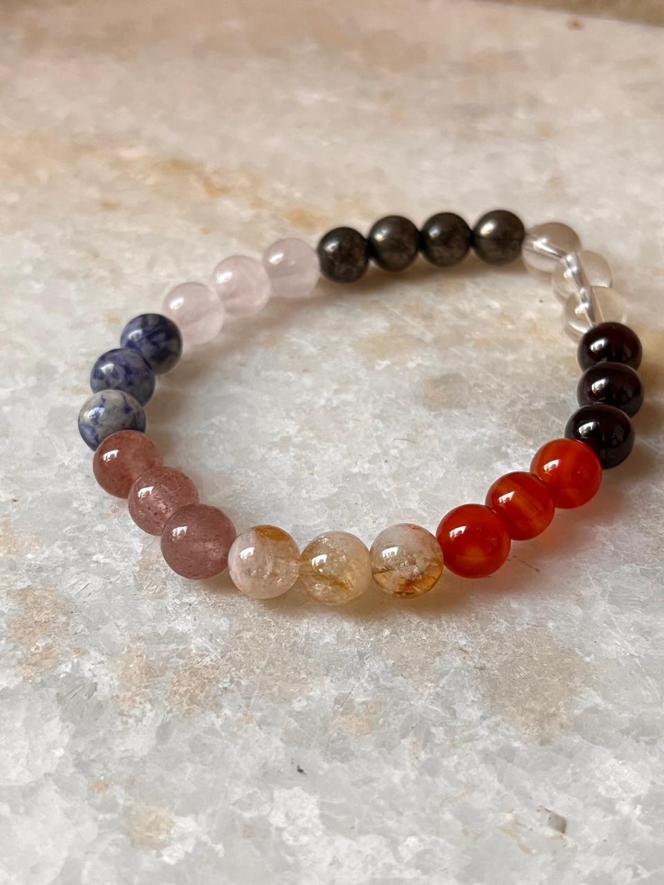 I Deserve It All Natural Crystal Bracelet 8MM