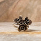 Roses Bouquet Bohemian Handmade Statement 925 Sterling Silver Ring