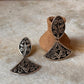 Antique Chitai handcrafted 925 Sterling Silver Earrings