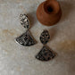 Antique Chitai handcrafted 925 Sterling Silver Earrings