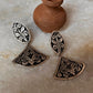 Antique Chitai handcrafted 925 Sterling Silver Earrings