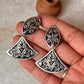 Antique Chitai handcrafted 925 Sterling Silver Earrings