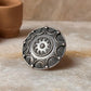 Antique Tribal Rawa Mandala Handcrafted 925 Sterling Silver Ring