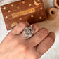 Antique Bohemian Flower Handcrafted Adjustable 925 Sterling Silver Ring