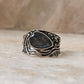 Labradorite Pear Rustic 925 Sterling Silver Ring