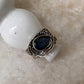 Labradorite Pear Rustic 925 Sterling Silver Ring