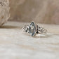 Blue Topaz Marquis Cut Boho 925 Sterling Silver Ring