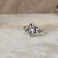 Blue Topaz Marquis Cut Boho 925 Sterling Silver Ring