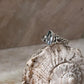 Blue Topaz Marquis Cut Boho 925 Sterling Silver Ring
