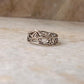 Floral Garden Band 925 Sterling Silver Ring