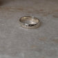 Chunky Hammered Thick Band 925 Sterling Silver Unisex Band Ring