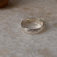 Chunky Hammered Thick Band 925 Sterling Silver Unisex Band Ring