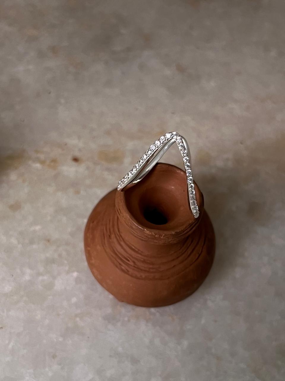 Vanki Cz Shiny 925 Sterling Silver Ring