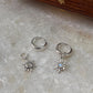 Sunshine Moonstone Plain 925 Sterling Silver Huggies