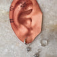 Sunshine Moonstone Plain 925 Sterling Silver Huggies
