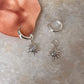 Sunshine Moonstone Plain 925 Sterling Silver Huggies