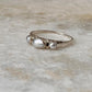 Fresh Water Pearls 3 Band 925 Sterling Silver Ring