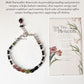Harmony Shield- Multi Tourmaline & Clear Quartz Handcrafted 925 Sterling Silver Bracelet