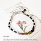 Harmony Shield- Multi Tourmaline & Clear Quartz Handcrafted 925 Sterling Silver Bracelet